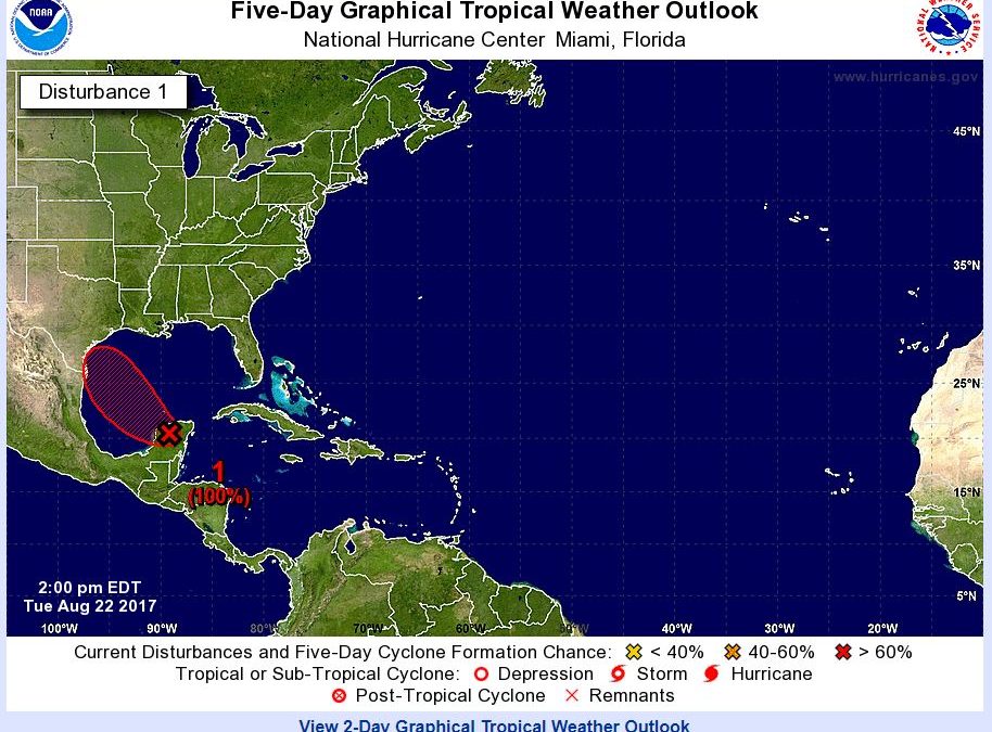 Tropical Storm in the Gulf Get Ready?