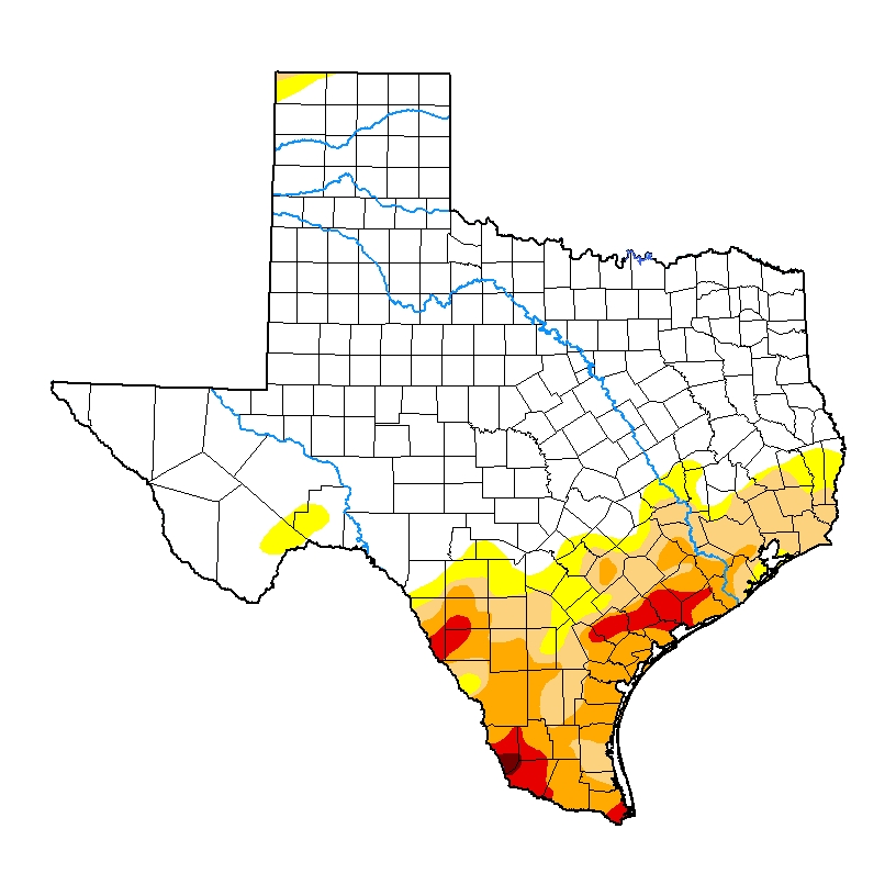 Texas Drought Map